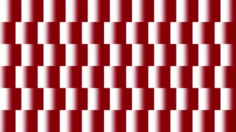 3D Illusion Red and White Pattern Background Stock Footage 323157550