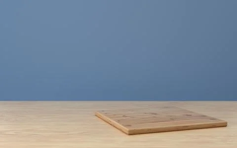 3D Illusration kitchen desk with stage for product display promo or showcase Stock Illustration