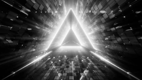 3d illusstration background wallpaper of the abstract door to heaven or paradise Stock Illustration