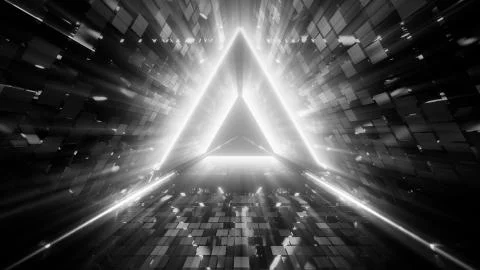 3d illusstration background wallpaper of the abstract door to heaven or paradise Ilustración de archivo