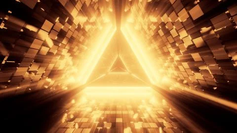 3d illusstration background wallpaper of the abstract door to heaven or paradise Stock Illustration