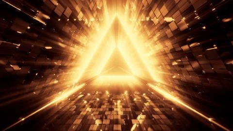 3d illusstration background wallpaper of the abstract door to heaven or paradise Stock Illustration