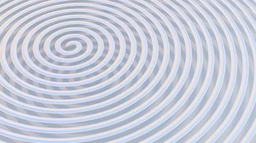 3D Illustrated Looping Spiral Background with Shadow over White Stock Footage 86077404