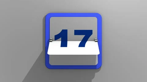 3d illustration of the 18th day of the week or holiday and events. 動画素材 143501901