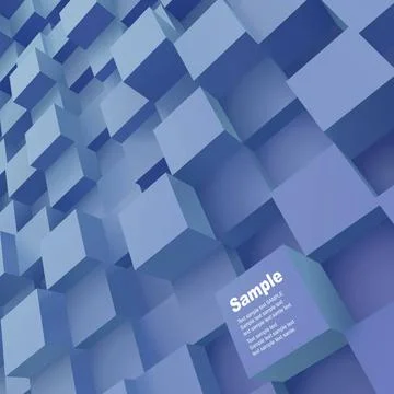 3D illustration 3d blocks structure background. Abstract illustration. Cop... 写真素材