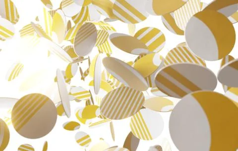 3d illustration 3d pattern decorative ball flying randomly Beautiful three-di 스톡 일러스트