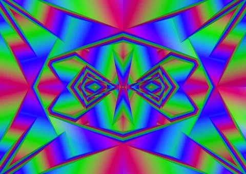 3D-Illustration, 3D Render, geometric background with fragments Stock Illustration