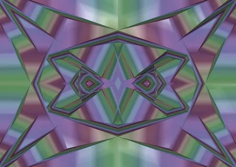 3D-Illustration, 3D Render, geometric background with fragments Stock Illustration