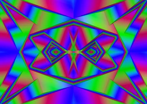 3D-Illustration, 3D Render, geometric background with fragments Stock Illustration