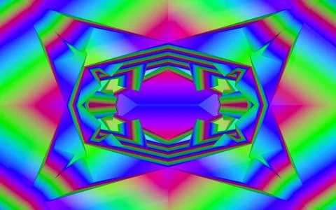 3D-Illustration, 3D Render, geometric background with fragments Stock Illustration
