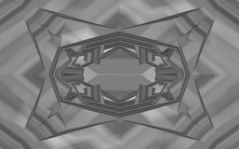 3D-Illustration, 3D Render, geometric background with fragments Stock Illustration