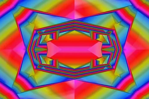 3D-Illustration, 3D Render, geometric background with fragments Stock Illustration