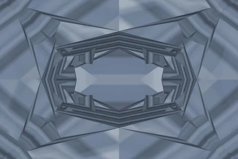 3D-Illustration, 3D Render, geometric background with fragments Stock Illustration