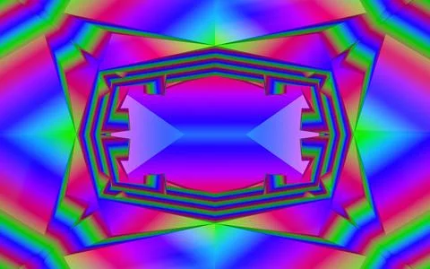 3D-Illustration, 3D Render, geometric background with fragments Stock Illustration