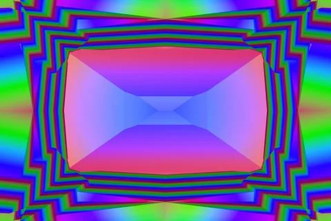 3D-Illustration, 3D Render, geometric background with fragments Stock Illustration