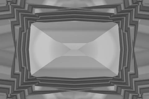 3D-Illustration, 3D Render, geometric background with fragments Stock Illustration