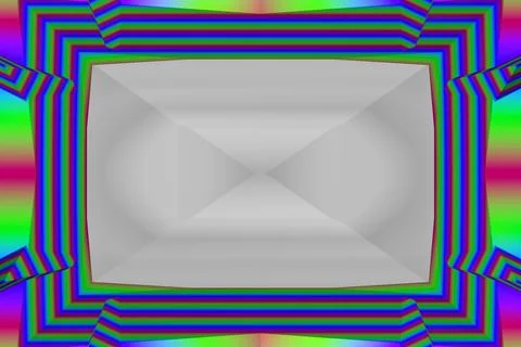 3D-Illustration, 3D Render, geometric background with fragments Stock Illustration