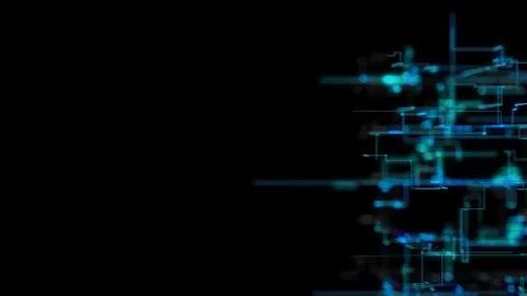 3D illustration, 3D rendering, abstract geometric background, Blue Line and B Stock Illustration