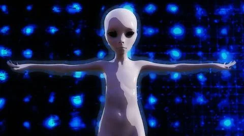 3D Illustration; 3D Rendering of an Alien 3D Illustration; 3D Rendering of... 스톡 사진