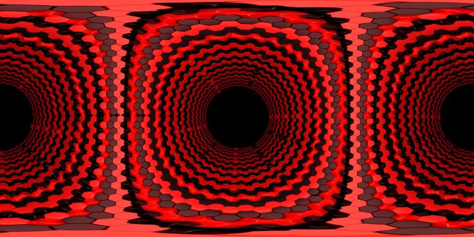 3d illustration, 3d rendering, vr 360 panorama abstract images of the geometr 스톡 일러스트