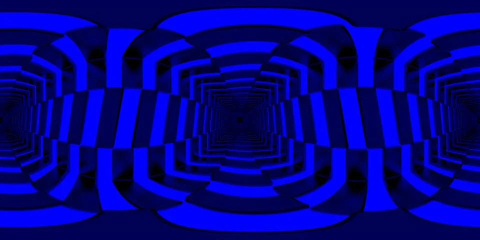 3d illustration, 3d rendering, vr 360 panorama abstract images of the geometr Stock-Illustration