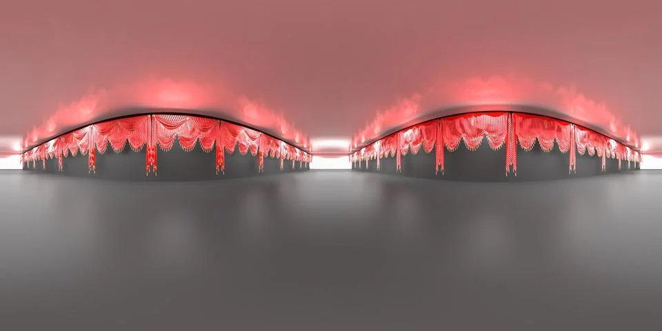 3d illustration, 3d rendering, vr 360 panorama abstract images of the geometr Illustration