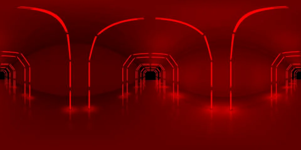 3d illustration, 3d rendering, vr 360 panorama abstract images of the geometr Illustration