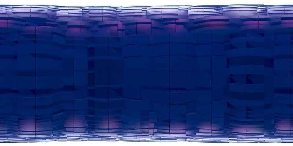 3d illustration, 3d rendering, vr 360 panorama abstract images of the geometr Illustration