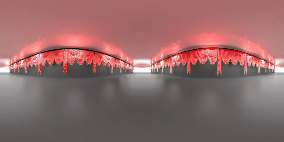 3d illustration, 3d rendering, vr 360 panorama abstract images of the geom... Stock Photos