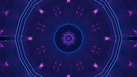 A 3D illustration of 4K UHD 60 FPS seamless neon loop as abstract background Video stock 165767337