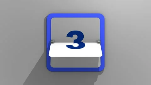3d illustration of the 5th day of the week or holiday and events.  動画素材 143484203