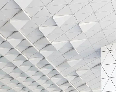 3D illustration abstract architectural pattern Stock Illustration