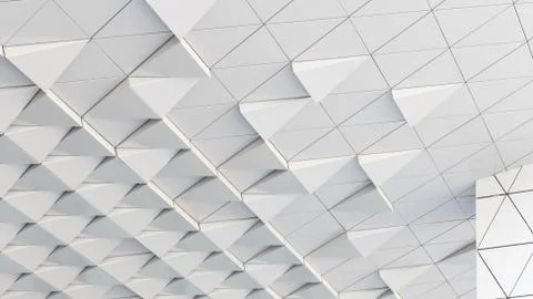 3D illustration abstract architectural pattern Stock Illustration