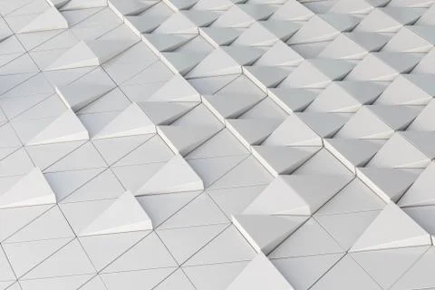 3D illustration abstract architectural pattern Stock Illustration