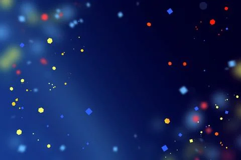 3d Illustration Abstract background with coloring dust on dark blue background イラスト素材