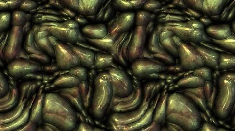 3d illustration - abstract background with disgusting slimy bowels Stock Illustration