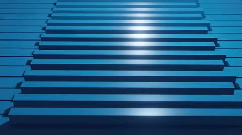 3d illustration - abstract background with waves made of a lot of rectangle g Stock Illustration