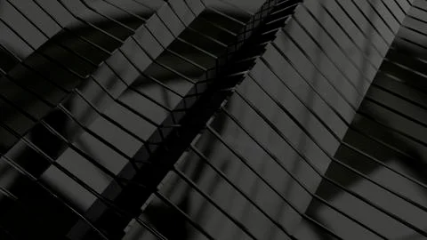 3D Illustration Abstract Black Background Stock Illustration
