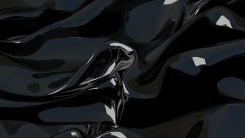 3D Illustration Abstract Black Background Stock Illustration