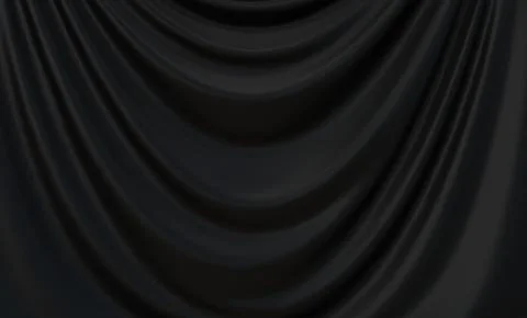 3D Illustration Abstract Black Background Cloth Stock Illustration