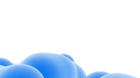 3D Illustration Abstract Blob Background on White Stock Illustration