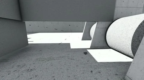 3D illustration - abstract concrete shape. Stock Illustration