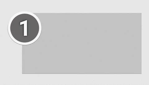 3D illustration of an abstract creative concept Number 1 icon with line dra.. Illustrazione stock