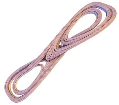 3D illustration of abstract figures Stock Illustration