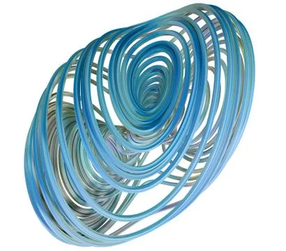 3D illustration of abstract figures Illustrazione stock