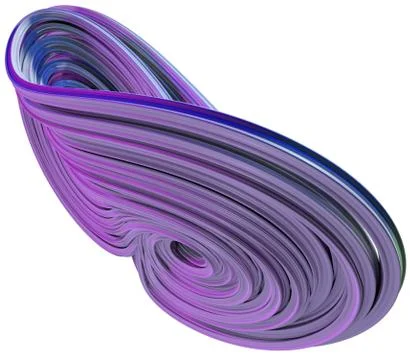 3D illustration of abstract figures Illustrazione stock