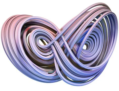 3D illustration of abstract figures Stock Illustration
