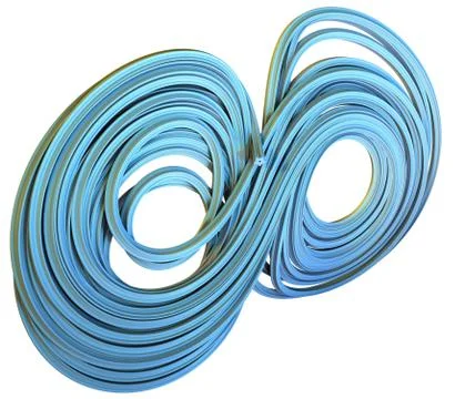 3D illustration of abstract figures Illustrazione stock