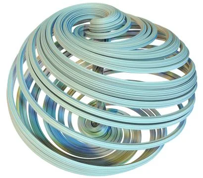 3D illustration of abstract figures Stock Illustration