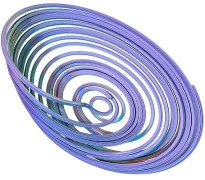 3D illustration of abstract figures Stock Illustration